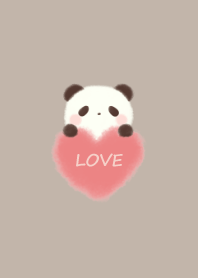 mokomoko heart -panda- mocha