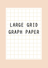LARGE BEIGE GRID GRAPH PAPER-PINK BEIGEj