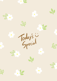 White floret Beige3 from Japan