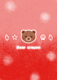 Bear crayon! -red-