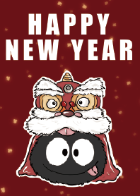 Little dust baby - Happy new year  - Red