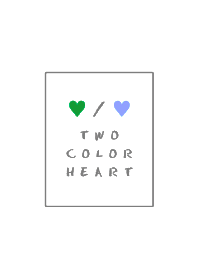 TWO COLOR HEART 100