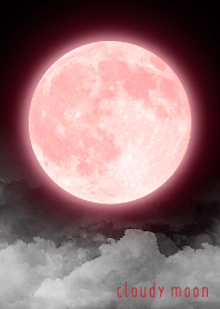 曇天の満月:ブラッドムーン