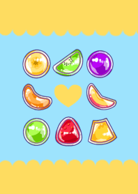 ポップでキュートな フルーツ飴