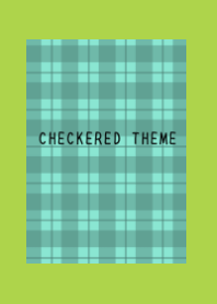 MINT GREEN CHECKERED THEME/RED/GREEN