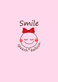 Smiling speech balloon-PINK-