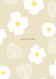 White flowers and leaves random28 Japan