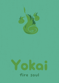 Yokai fire soul  Blue green