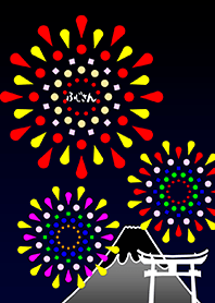 Mount Fuji Fireworks Festival (Black)#2