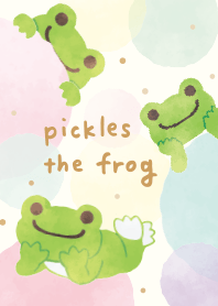 pickles the frog watercolor