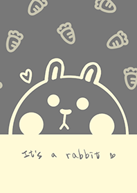 兔兔與紅蘿蔔J-灰色(Ye5)