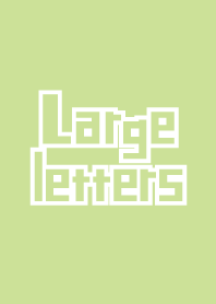 Large letters Yellow Green