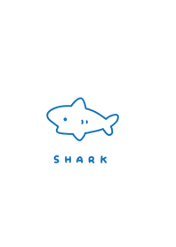 shark pattern/blue white