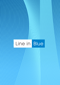 大人のアート着せ替え「Line in Blue」