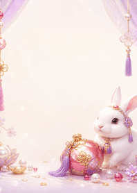 Pearl Ruby Hare Tassel Lucky