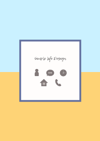Simple life Design / blue-orange