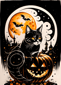 halloween cat 7B4784