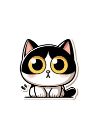 Big-eyed QQ cat