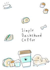 simple Dachshund coffee