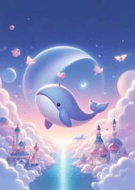 Bright cute little whale n.10