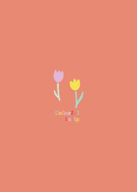 Colorful tulip pattern!