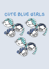 cute blue girls
