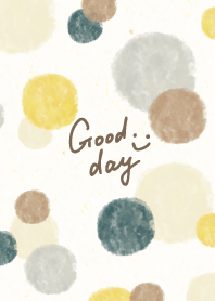 Watercolor Circle Brown gray6 from Japan
