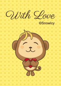 Cute cartoon monkey