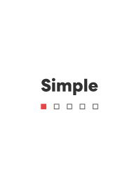 Simple - SQUARE - White