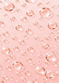 Transparent Bubbles on Pink Background