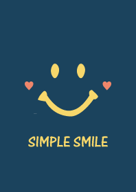SIMPLE SMILE. -Navy&Yellow-