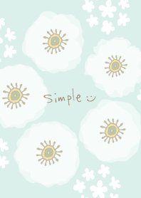 Circle of white flower and floret23Japan