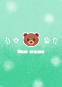 Bear crayon! -green-