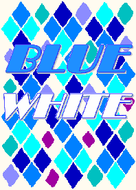Color Wall Series Blue & White No.1