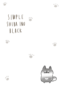 simple Shiba Inu black.