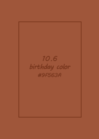 birthday color - October 6