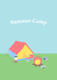 森林裡的夏季露營