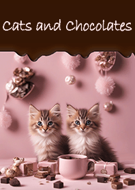 Cats and Chocolates - Pink