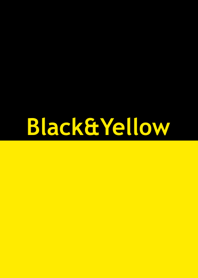 シンプル 黄色と黒 ロゴ無し No.9-5