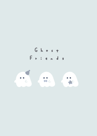 Ghost Friend/ light blue WH momochrome