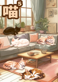 療癒悠閒居家生活 PM16 客廳午睡的貓貓3