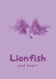 Lionfish & heart Pale crocus