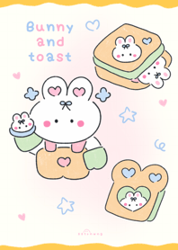 Bunny and toast  ^___^