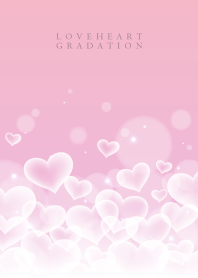 LOVE HEART GRADATION-Pink&White 14