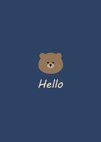 極簡約˙熊熊(深藍色)
