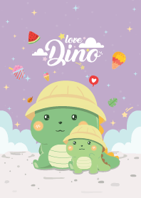 Dinosaur Love Violet