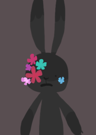 Flower cute bunny