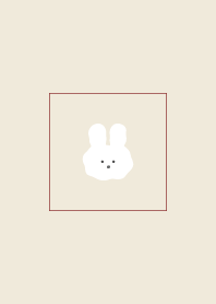 funyafunya-rabbit-red-cream- simple