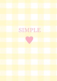 SIMPLE HEART_check pinkyellow(JP)