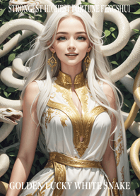 Golden White Snake of Luck 03